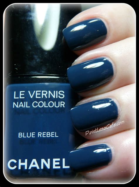 Chanel Blue Rebel nail polish 